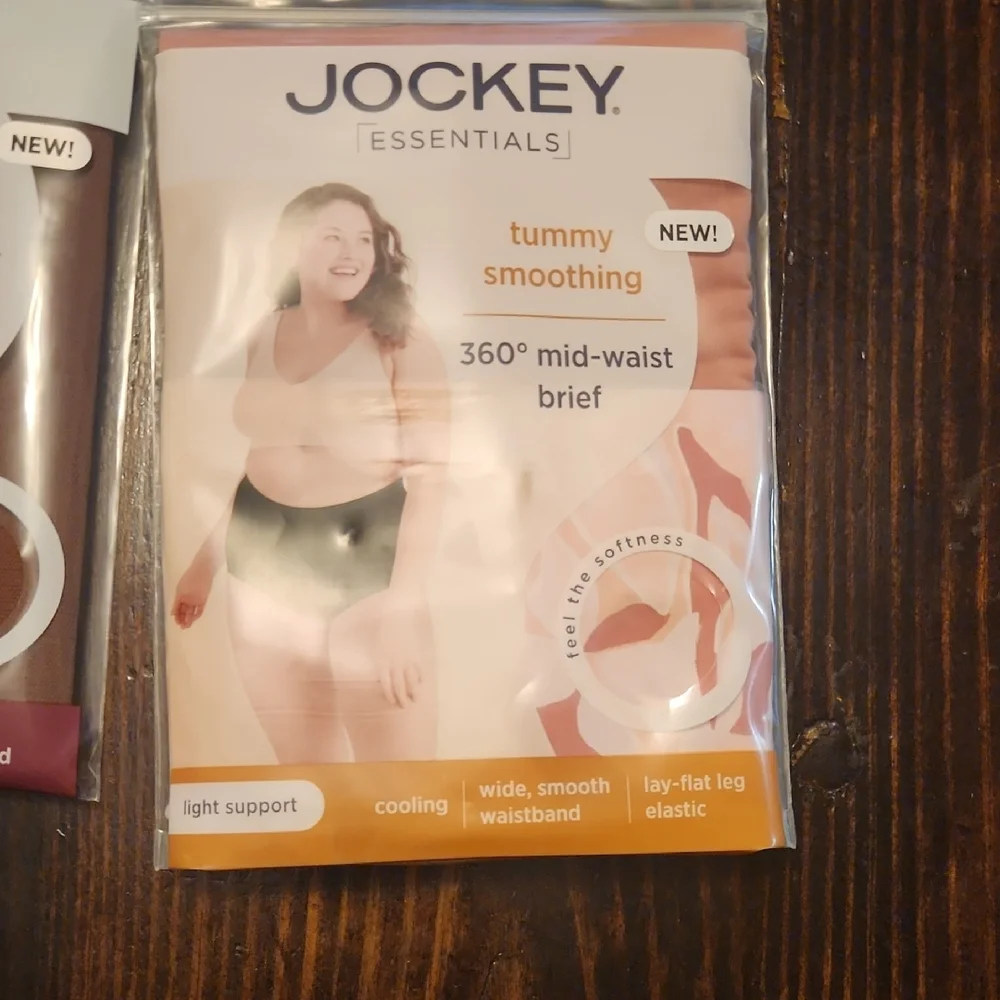 Jockey Essentials Women's High-Waist Brief & Slipshorts Pack - Black and Nude - Picture 2 of 4